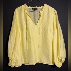 INC BALLOON LONG SLEEVE TOP.